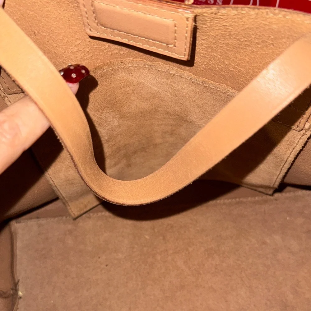 Madewell Elegant Tan Leather‎ Tote Bag